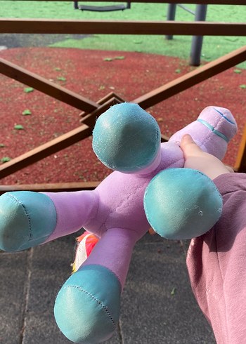  Beden Renk Pembe Renkli Pastel Peluş At Oyuncak