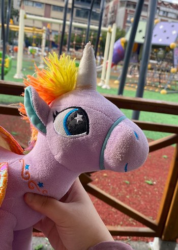 Beden Pembe Renkli Pastel Peluş At Oyuncak