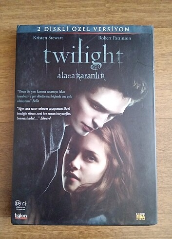 Alacakaranlık Twılıght Kartonetli 2diskli dvd film 