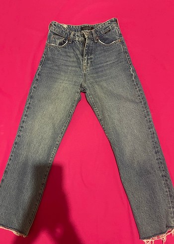 Gri Denim Midi Kadın Jean
