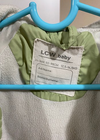 Kapüşonlu Düğmeli Erkek Çocuk Yeşil Mont - Görsel 2