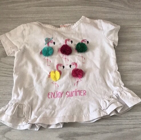 9-12 Ay Beden çeşitli Renk Kız çocuk lcw tişört