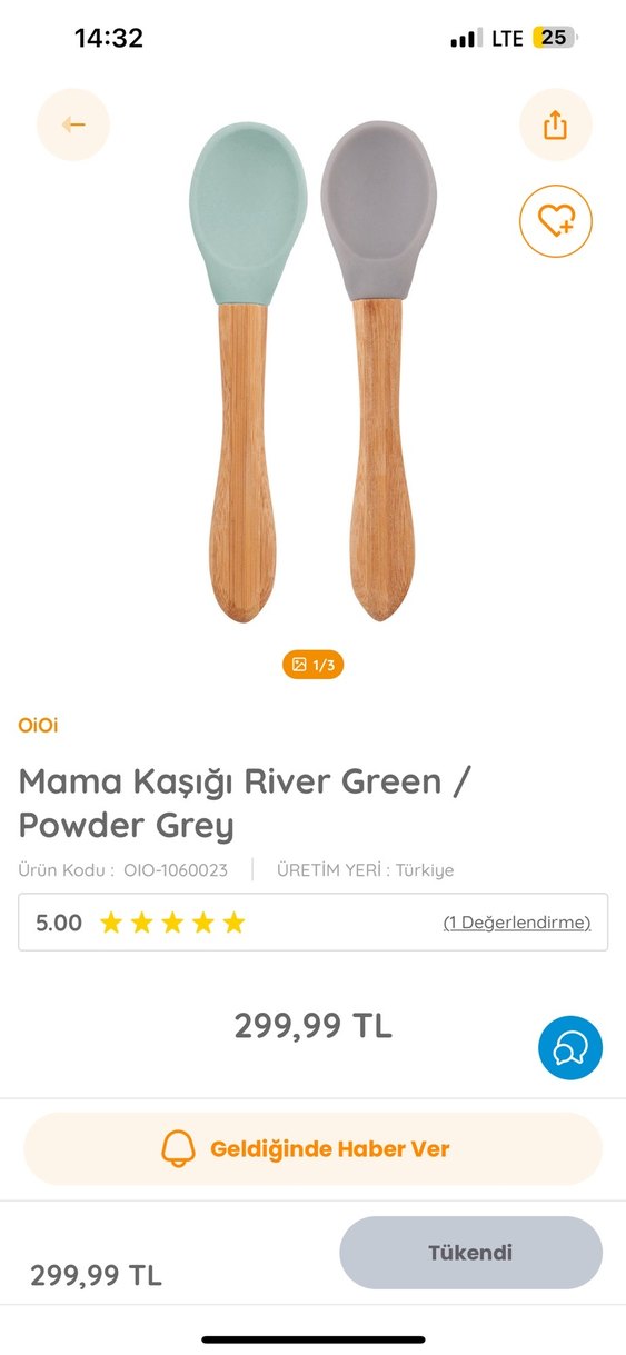 Bebek İçin Silikon ve Bambu Mama Kaşığı Seti - Görsel 2