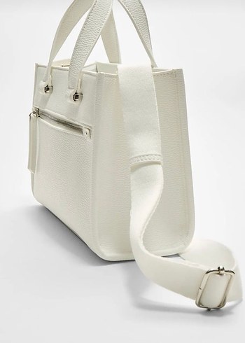 Stradivarius beyaz çanta