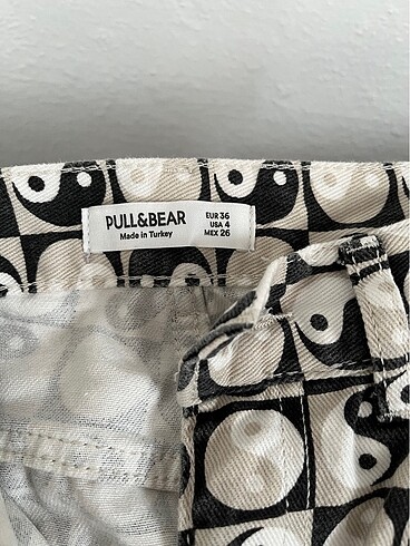 Pull and Bear Pull and bear desenli pantolon