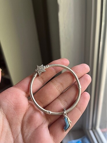 Yıldız pandora ve sindirella ayakkabısı charm