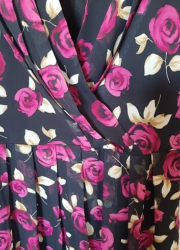 xl Beden çeşitli Renk Sifon pileli elbise