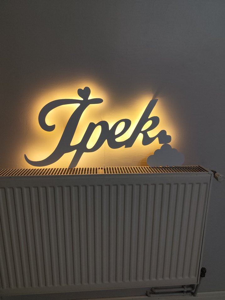 Beyaz Çocuk dekorasyonu "İpek" Işıklı - Görsel 3