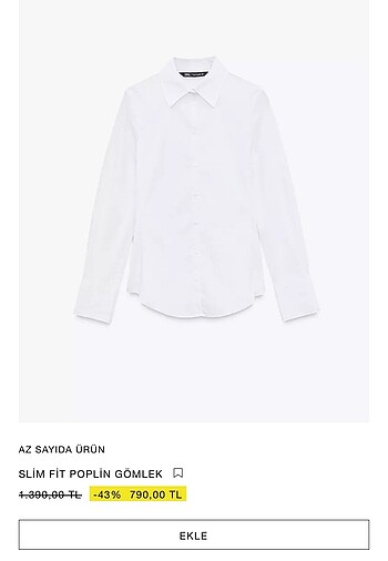 zara slim fit belden oturtmalı gömlek