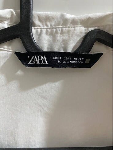 s Beden beyaz Renk zara slim fit belden oturtmalı gömlek