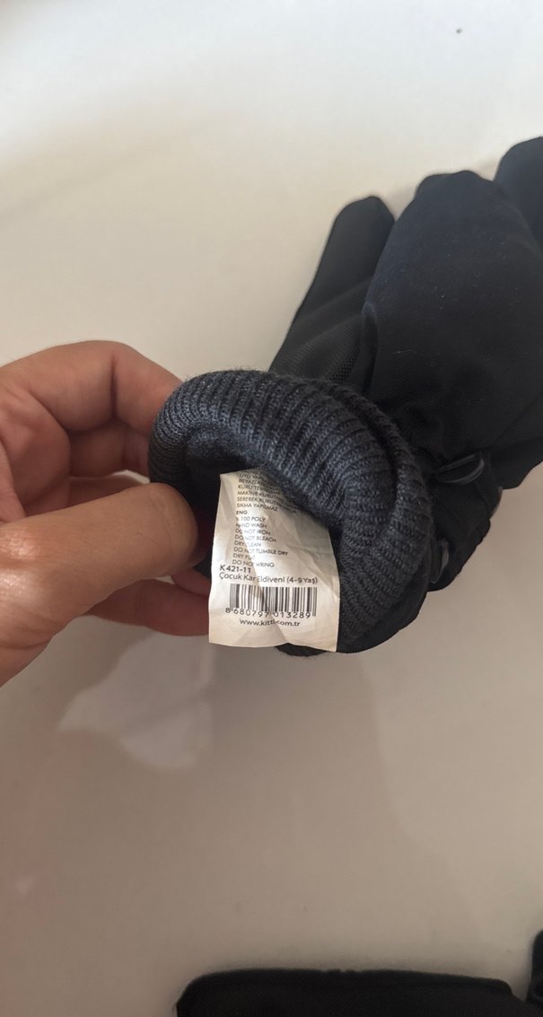 Erkek Çocuk Siyah Streetwear Eldiven - Görsel 3