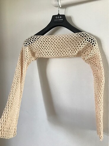 Delikli Örme Bolero