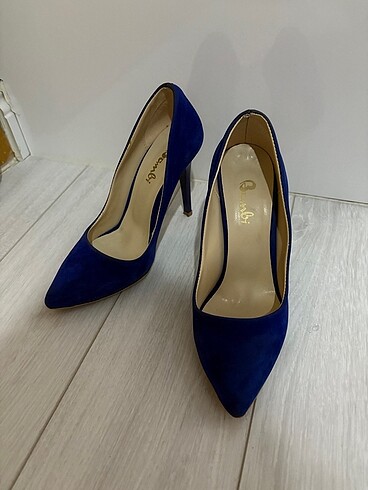 Bambi Bambi saks mavisi süet stiletto