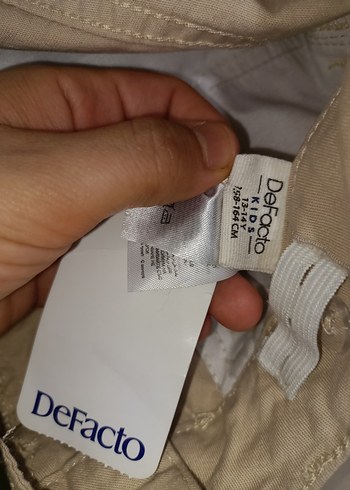 13-14 Yaş Beden camel Renk erkek çocuk pantolon