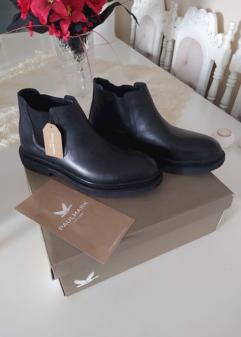 Erkek Siyah Deri Bot - Görsel 7