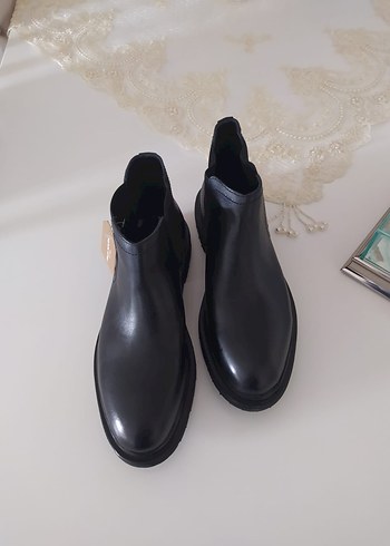 Erkek Siyah Deri Bot - Görsel 4