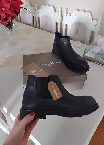 Erkek Siyah Deri Bot - Görsel 3