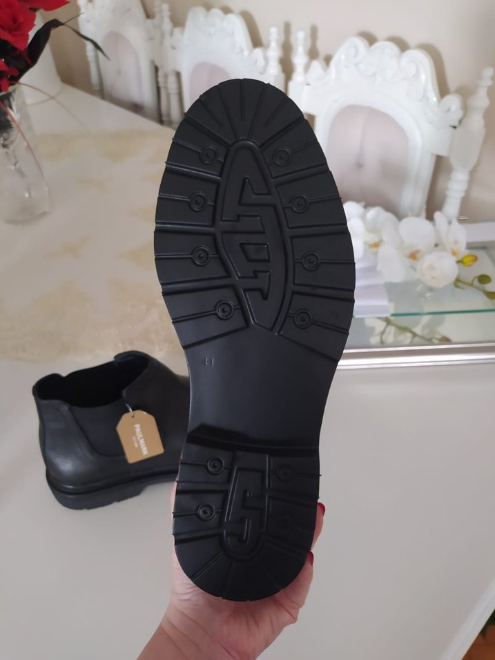 Erkek Siyah Deri Bot - Görsel 5