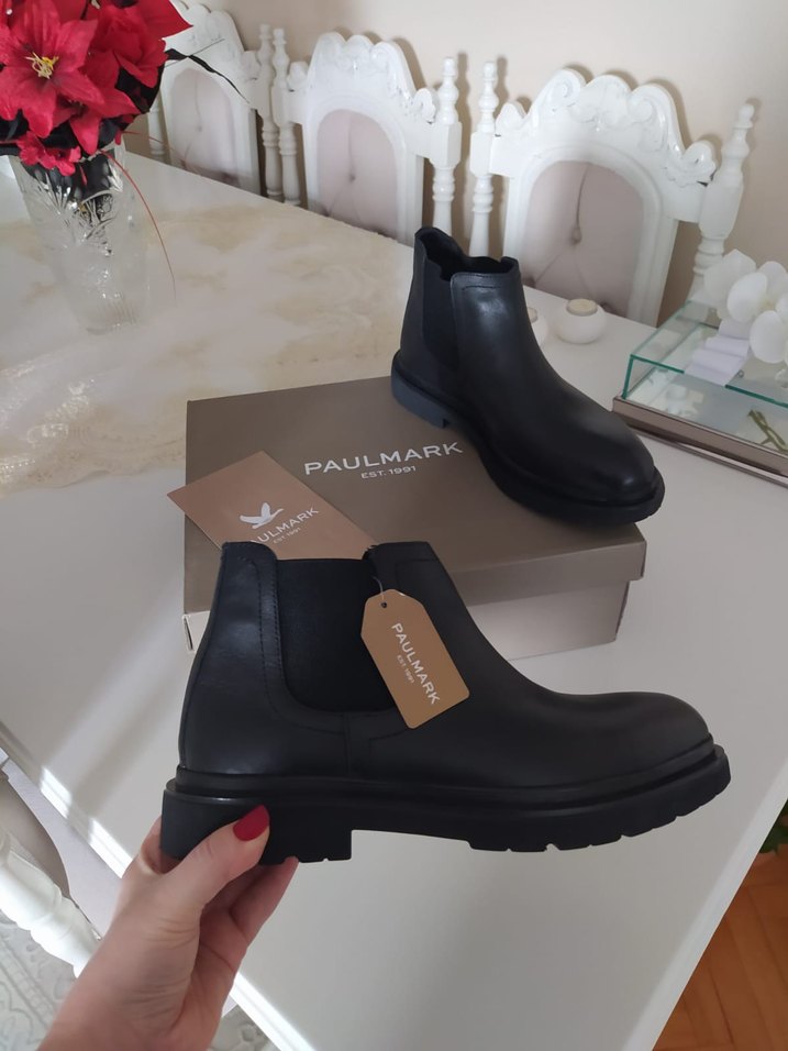 Erkek Siyah Deri Bot - Görsel 3