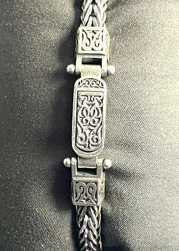 925 Ayar Gümüş Erkek Bileklik - Görsel 3