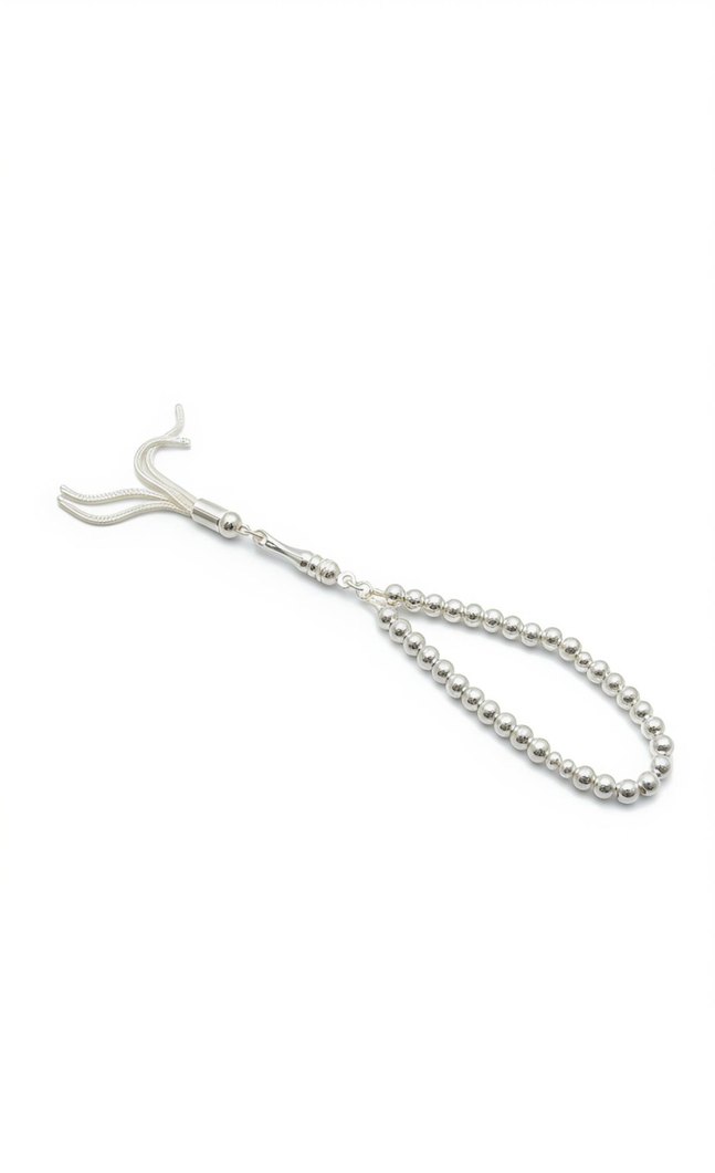 925 Ayar Gümüş Tesbih - Görsel 2