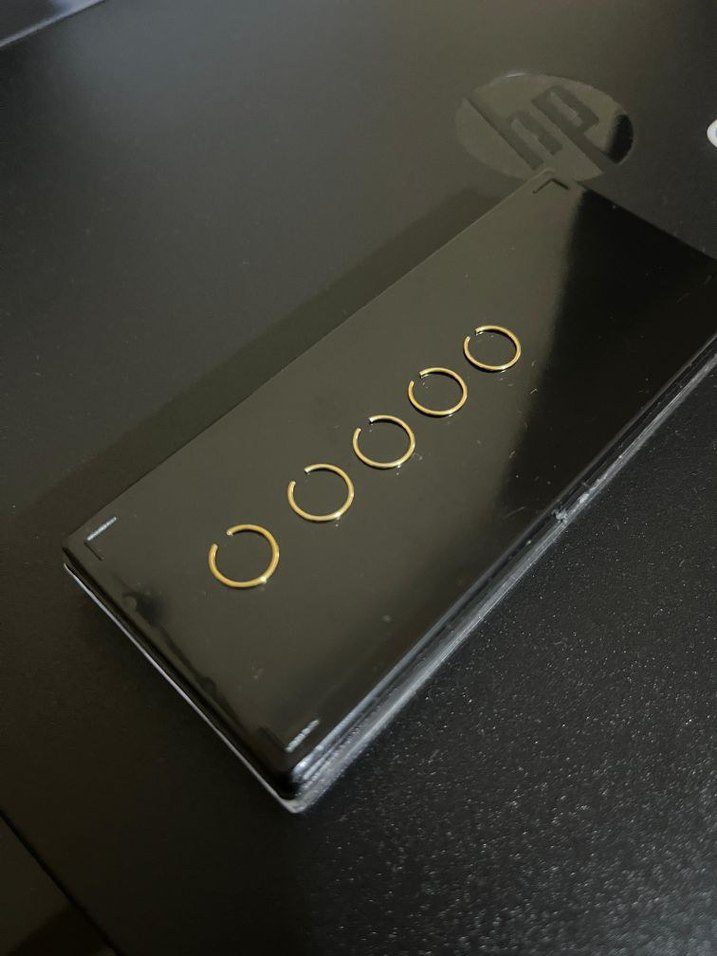 316l Cerrahi Çelik Fake Hızma Piercing 5 Adet - Görsel 5