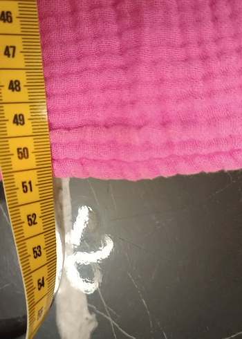 Kız Çocuk Pembe Kolsuz Keten Panço - Görsel 6