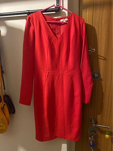Kırmızıgül klasik elbise