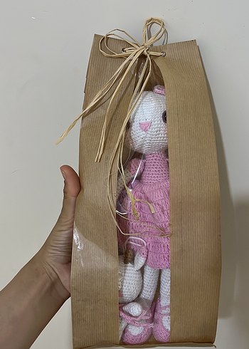 Pastel Bej El Örgüsü Bebek