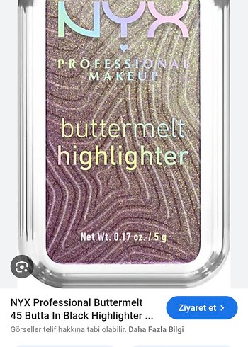 NYX buttermelt highlighter 45 butta in black - Görsel 5