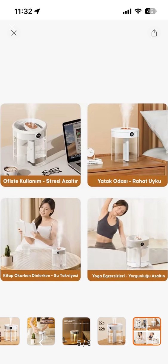 Hava nemlendirici buhar temizleyici - Görsel 2