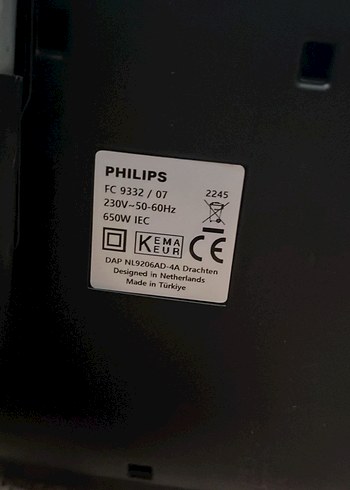 Philips power procity hepa filtreli turbo döner başlıklı süpürge - Görsel 7