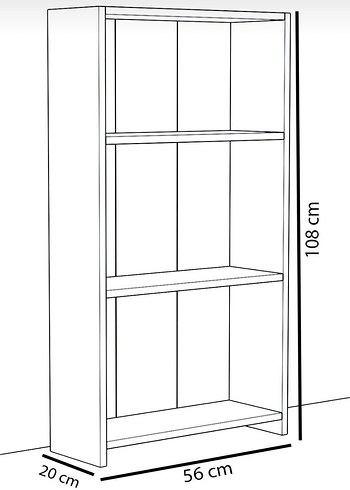 Çok amaçlı raf kitaplık organizer düzenleyici - Görsel 3