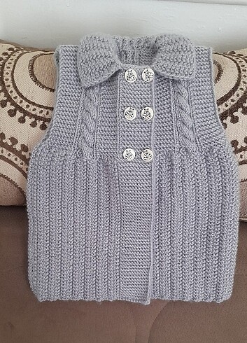 Örgü bebek yeleği
