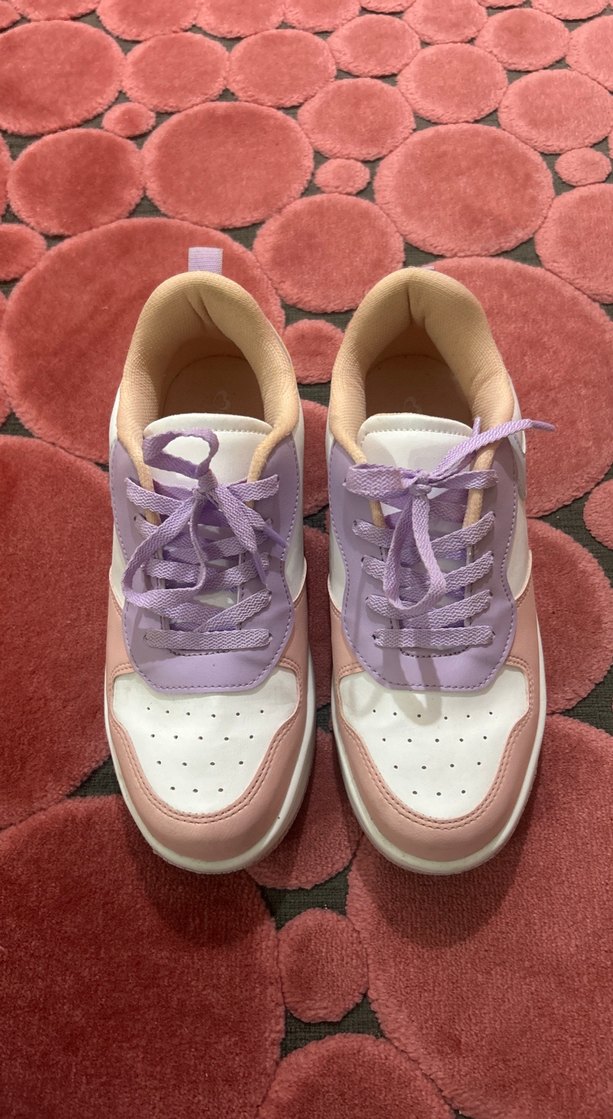 pastel renk kadın spor ayakkabı - Görsel 2