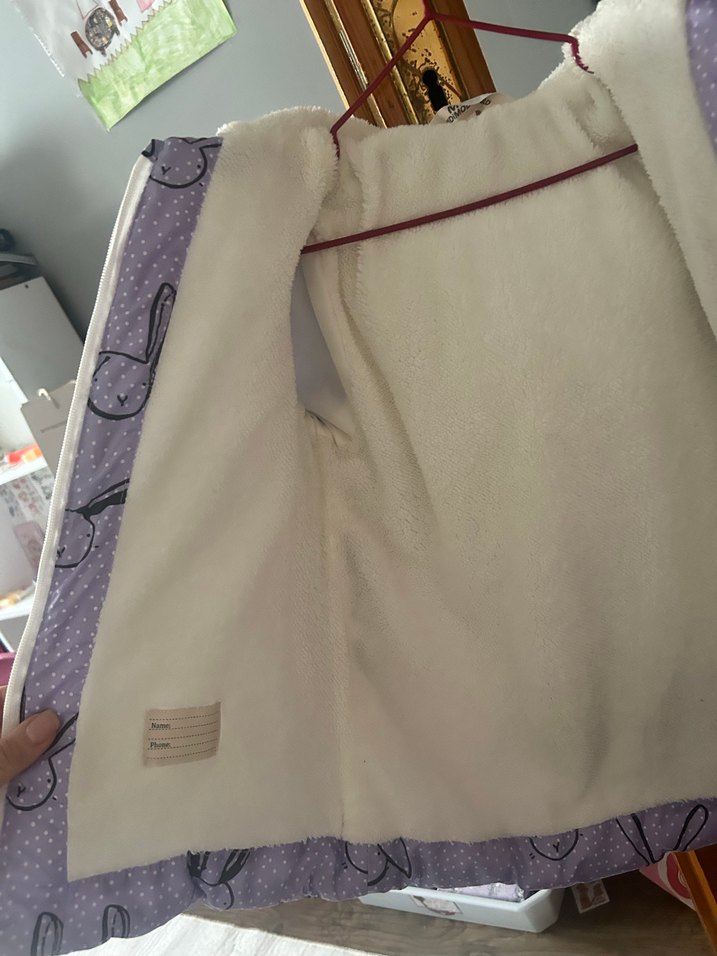 Mor Kürklü Kız Montu - Görsel 2