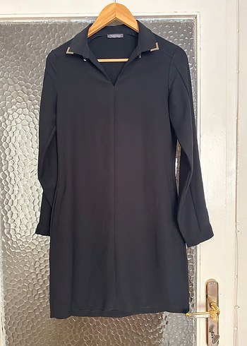 Siyah  Midi elbise - Görsel 2