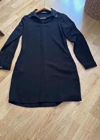 Siyah  Midi elbise - Görsel 4