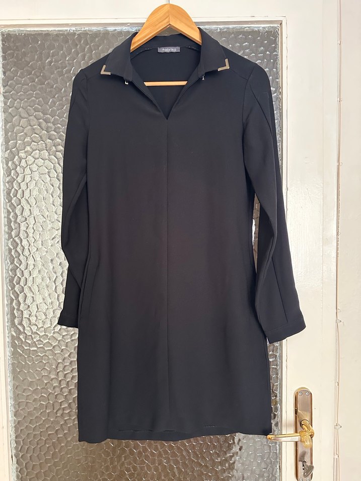 Siyah  Midi elbise - Görsel 2