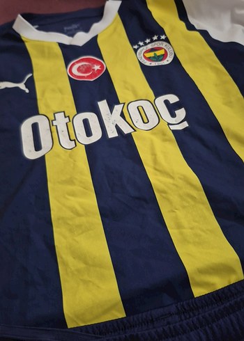 m Beden sarı Renk Erkek Sarı-Lacivert Kısa Kollu Spor Forması