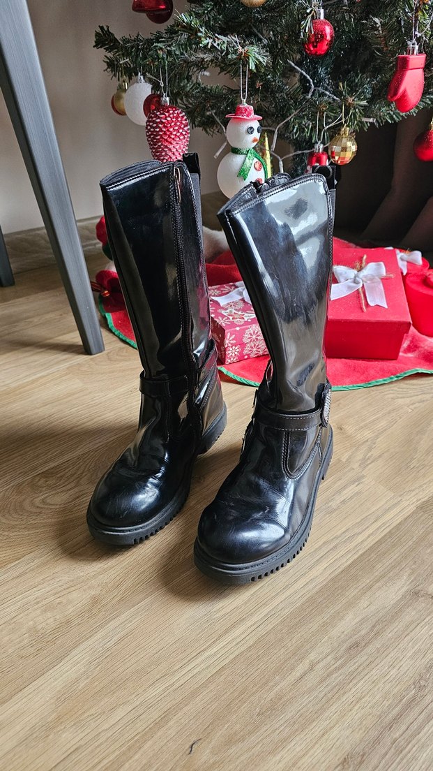 35 numara siyah uzun çizme - Görsel 3