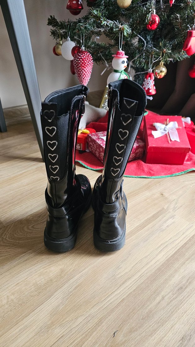 35 numara siyah uzun çizme - Görsel 2