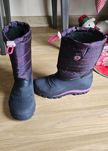 Kız Çocuk Mor Kauçuk kar Botları 34 numara - Görsel 2