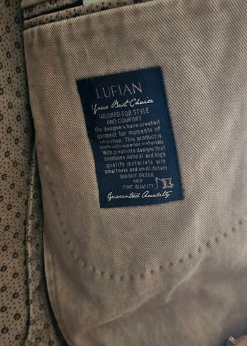 Bej keten kumaş Erkek Ceket Düğmeli - Görsel 4