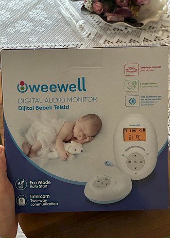 Weewell Dijital Bebek Telsizi Beyaz - Görsel 2