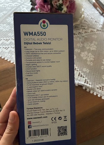 Weewell Dijital Bebek Telsizi Beyaz - Görsel 3