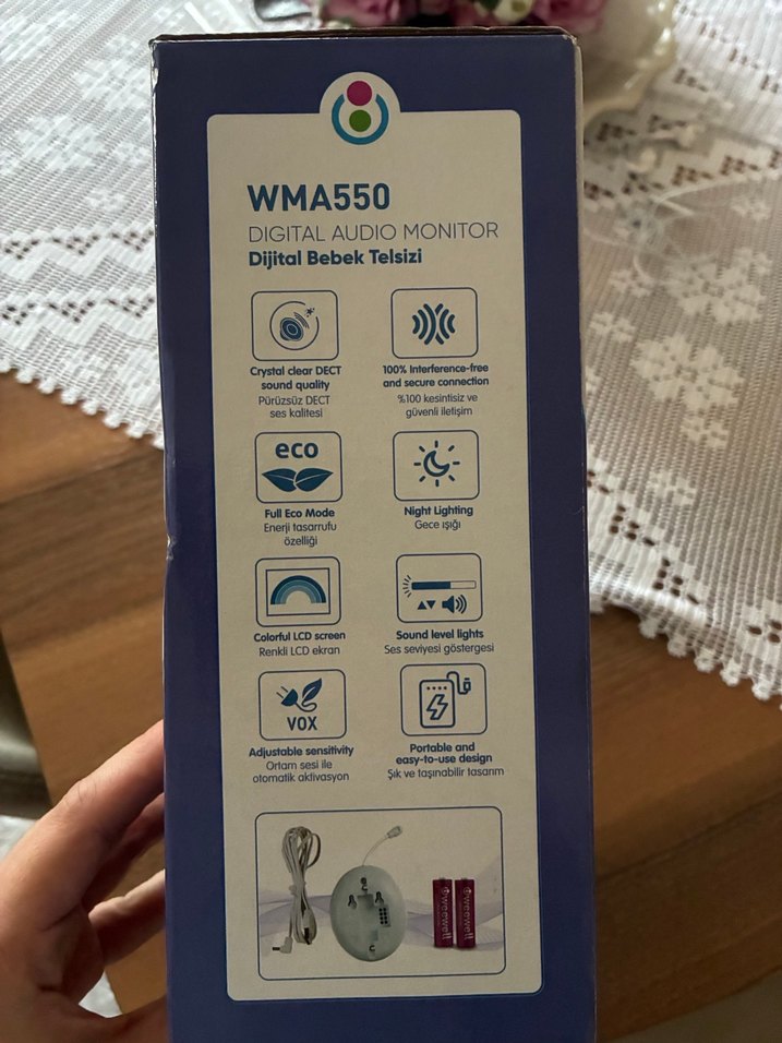 Weewell Dijital Bebek Telsizi Beyaz - Görsel 4