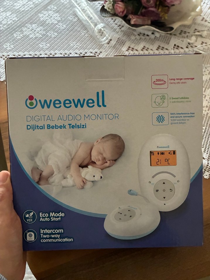 Weewell Dijital Bebek Telsizi Beyaz - Görsel 2