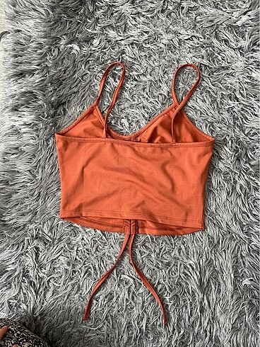 xs Beden Tarçın renginde crop