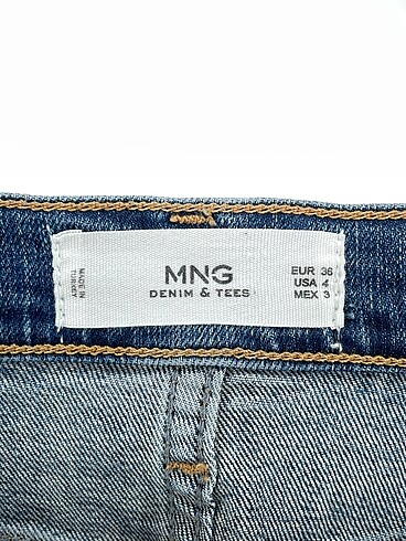 36 Beden mavi Renk Mango Jean / Kot %70 İndirimli.